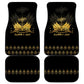 Ayiti 222nd Independence Day Anniversary Car Mats Haiti Gold VeVe Pattern - African Pride