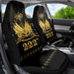 Ayiti 222nd Independence Day Anniversary Car Seat Cover Haiti Gold VeVe Pattern - African Pride