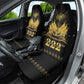 Ayiti 222nd Independence Day Anniversary Car Seat Cover Haiti Gold VeVe Pattern - African Pride