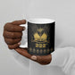 Ayiti 222nd Independence Day Anniversary Ceramic Mug Haiti Gold VeVe Pattern - African Pride
