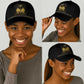 Ayiti 222nd Independence Day Anniversary Classic Cap Haiti Gold VeVe Pattern - African Pride