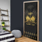 Ayiti 222nd Independence Day Anniversary Door Cover Haiti Gold VeVe Pattern - African Pride