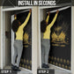 Ayiti 222nd Independence Day Anniversary Door Cover Haiti Gold VeVe Pattern - African Pride