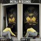 Ayiti 222nd Independence Day Anniversary Door Cover Haiti Gold VeVe Pattern - African Pride