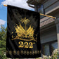 Ayiti 222nd Independence Day Anniversary Garden Flag Haiti Gold VeVe Pattern - African Pride