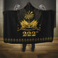 Ayiti 222nd Independence Day Anniversary Hooded Blanket Haiti Gold VeVe Pattern - African Pride