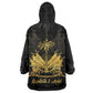 Ayiti 222nd Independence Day Anniversary Kid Wearable Blanket Hoodie Haiti Gold VeVe Pattern - African Pride