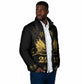 Ayiti 222nd Independence Day Anniversary Padded Jacket Haiti Gold VeVe Pattern - African Pride