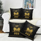 Ayiti 222nd Independence Day Anniversary Pillow Cover Haiti Gold VeVe Pattern - African Pride
