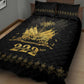 Ayiti 222nd Independence Day Anniversary Quilt Bed Set Haiti Gold VeVe Pattern - African Pride