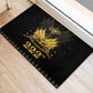 Ayiti 222nd Independence Day Anniversary Rubber Doormat Haiti Gold VeVe Pattern - African Pride