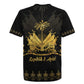 Ayiti 222nd Independence Day Anniversary Rugby Jersey Haiti Gold VeVe Pattern LT01