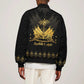 Ayiti 222nd Independence Day Anniversary Sleeve Zip Bomber Jacket Haiti Gold VeVe Pattern - African Pride