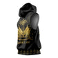 Ayiti 222nd Independence Day Anniversary Sleeveless Hoodie Haiti Gold VeVe Pattern - African Pride