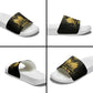 Ayiti 222nd Independence Day Anniversary Slide Sandals Haiti Gold VeVe Pattern - African Pride