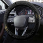 Ayiti 222nd Independence Day Anniversary Steering Wheel Cover Haiti Gold VeVe Pattern - African Pride