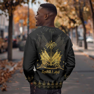 Ayiti 222nd Independence Day Anniversary Sweatshirt Haiti Gold VeVe Pattern - African Pride