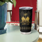 Ayiti 222nd Independence Day Anniversary Tumbler Cup Haiti Gold VeVe Pattern - African Pride