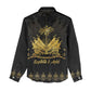 Ayiti 222nd Independence Day Anniversary Women Casual Shirt Haiti Gold VeVe Pattern - African Pride
