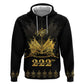 Ayiti 222nd Independence Day Anniversary Zip Hoodie Haiti Gold VeVe Pattern - African Pride