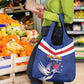 Cape Verde Independence Day Grocery Bag Gerbera Daisy Pattern