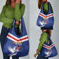 Cape Verde Independence Day Grocery Bag Gerbera Daisy Pattern