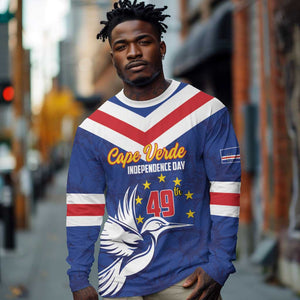 Cape Verde Independence Day Long Sleeve Shirt Gerbera Daisy Pattern LT01
