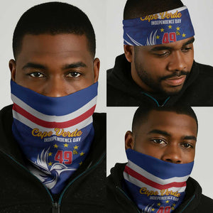 Cape Verde Independence Day Neck Gaiter Gerbera Daisy Pattern - African Pride