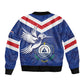 Cape Verde Independence Day Sleeve Zip Bomber Jacket Gerbera Daisy Pattern