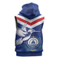 Cape Verde Independence Day Sleeveless Zip Hoodie Gerbera Daisy Pattern - African Pride