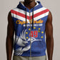 Cape Verde Independence Day Sleeveless Zip Hoodie Gerbera Daisy Pattern - African Pride