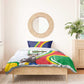 Comoros Bedding Set 1975 Komori Mongoose Lemur African Pattern