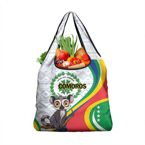 Comoros Grocery Bag 1975 Komori Mongoose Lemur African Pattern
