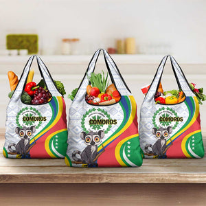 Comoros Grocery Bag 1975 Komori Mongoose Lemur African Pattern