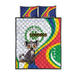 Comoros Quilt Bed Set 1975 Komori Mongoose Lemur African Pattern