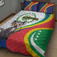 Comoros Quilt Bed Set 1975 Komori Mongoose Lemur African Pattern