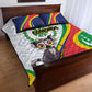 Comoros Quilt Bed Set 1975 Komori Mongoose Lemur African Pattern