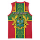 Custom Ghana Basketball Jersey with Cross of Saint George and Tawny Eagles - African Pride