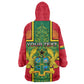 Custom Ghana KId Wearable Blanket Hoodie with Cross of Saint George and Tawny Eagles