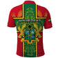 Custom Ghana Polo Shirt with Cross of Saint George and Tawny Eagles