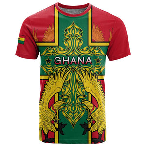Custom Ghana T shirt with Cross of Saint George and Tawny Eagles