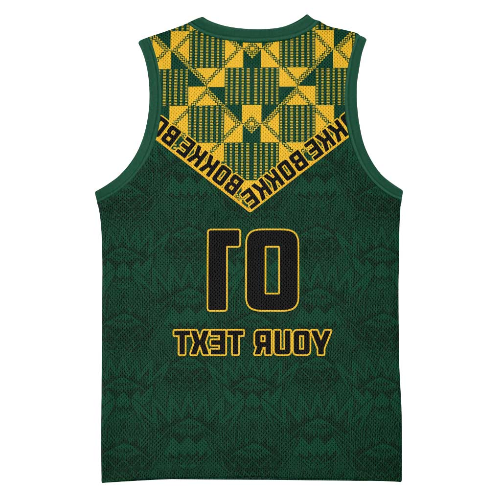 Custom South Africa Rugby Basketball Jersey - Go Bokke Champion, World Cup - African Pride