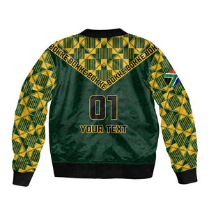 Custom South Africa Rugby Bomber Jacket - Go Bokke Champion, World Cup