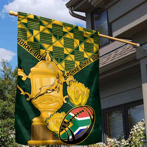 South Africa Rugby Garden Flag - Go Bokke Champion, World Cup