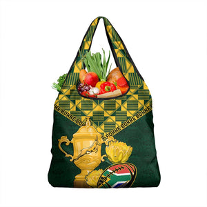 South Africa Rugby Grocery Bag - Go Bokke Champion, World Cup