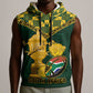 Custom South Africa Rugby Sleeveless Hoodie - Go Bokke Champion, World Cup - African Pride