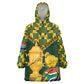 Custom South Africa Rugby Wearable Blanket Hoodie - Go Bokke Champion, World Cup