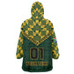 Custom South Africa Rugby Wearable Blanket Hoodie - Go Bokke Champion, World Cup