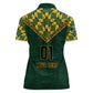 Custom South Africa Rugby Women Polo Shirt - Go Bokke Champion, World Cup