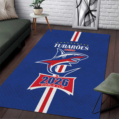 Cape Verde 2026 Football Area Rug Blue Sharks WC Debut - African Pride